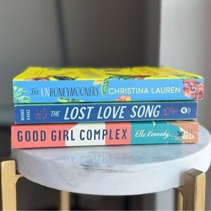The Unhoneymooners, Good Girl Complex, The Lost Love Song paperback books